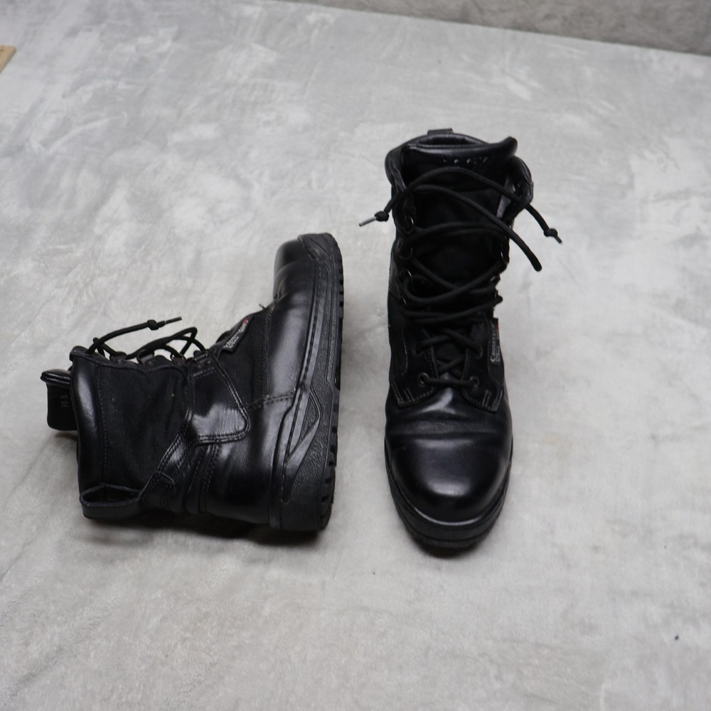 Rocky Mens 10 EW Tactical Boots Black Leather Crosstech Gore Combat Work 70609